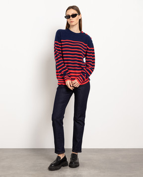 Philosophy di Lorenzo Serafini Striped wool and cashmere sweater A09290700