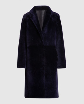 Yves Salomon Purple two-sided sheepskin coat 21WYM60504MESI