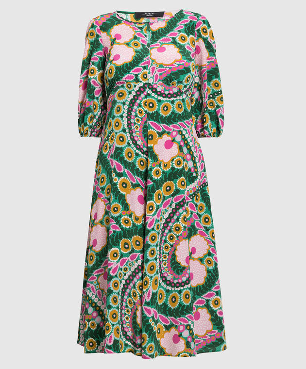 Max Mara Weekend - Green Jupiter dress made of silk with a