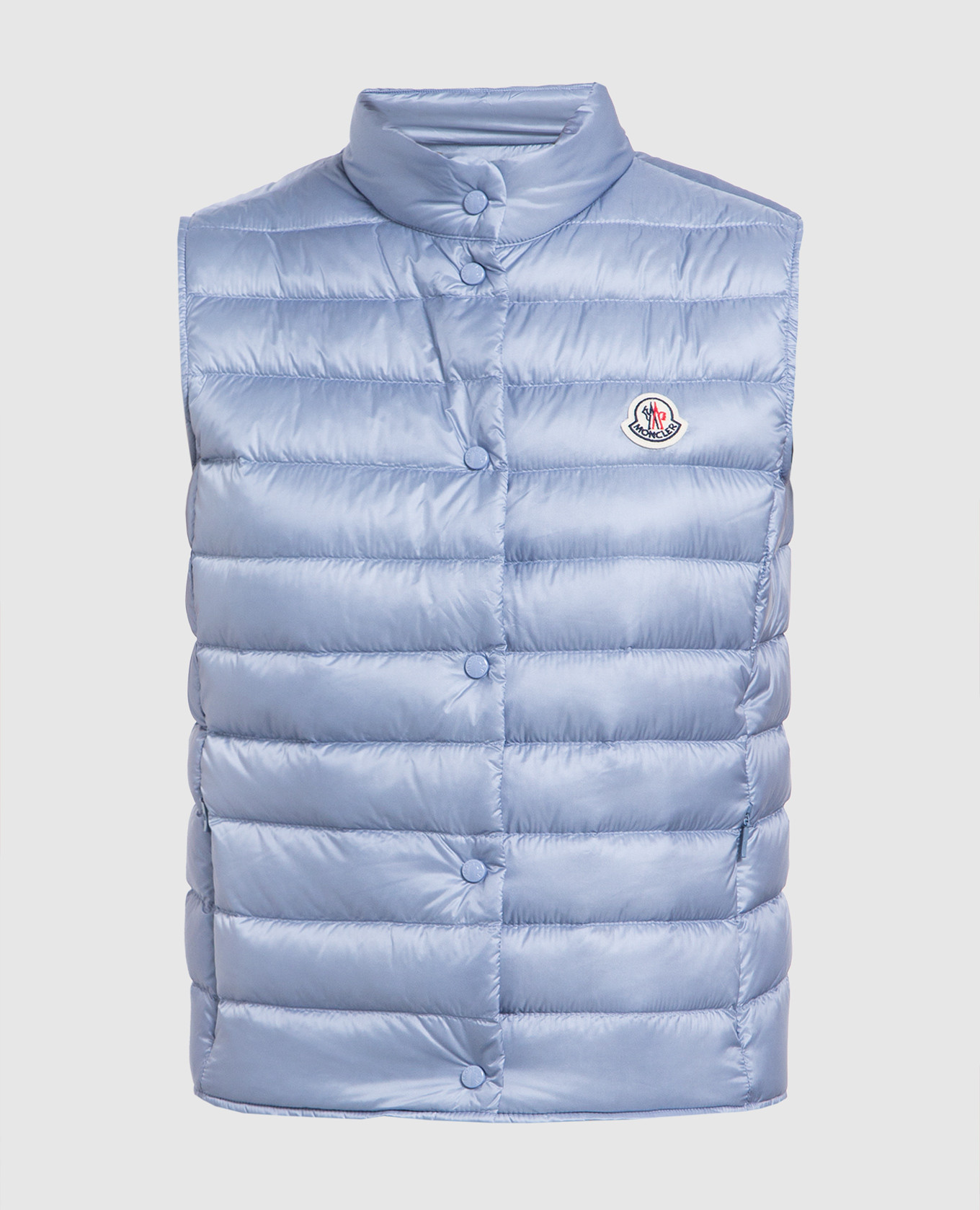 

Liane logo down vest in blue Moncler, Light blue