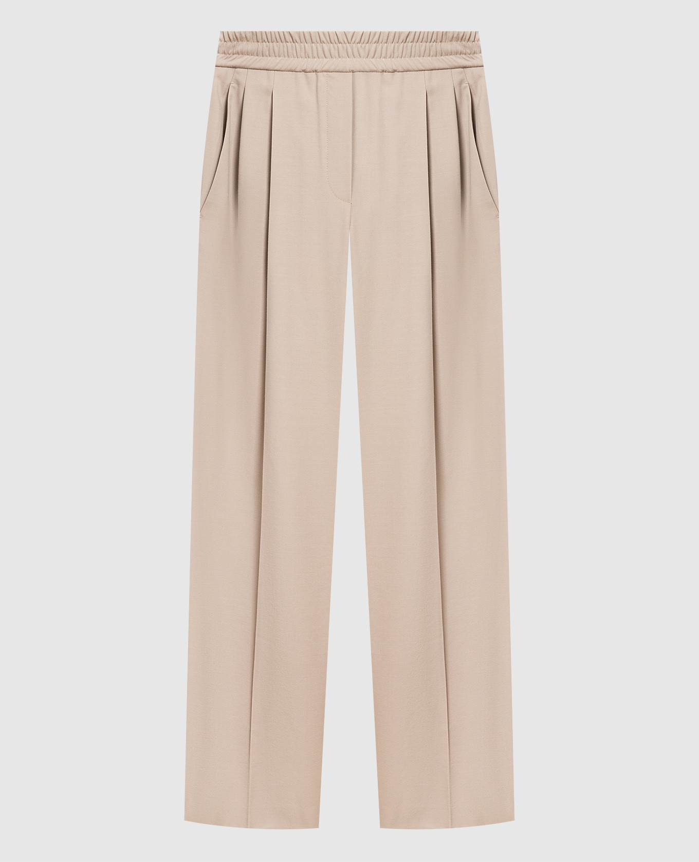 

Beige loose fit pants Brunello Cucinelli