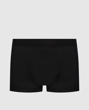 Zimmerli Sea Island logo briefs in black 2861445