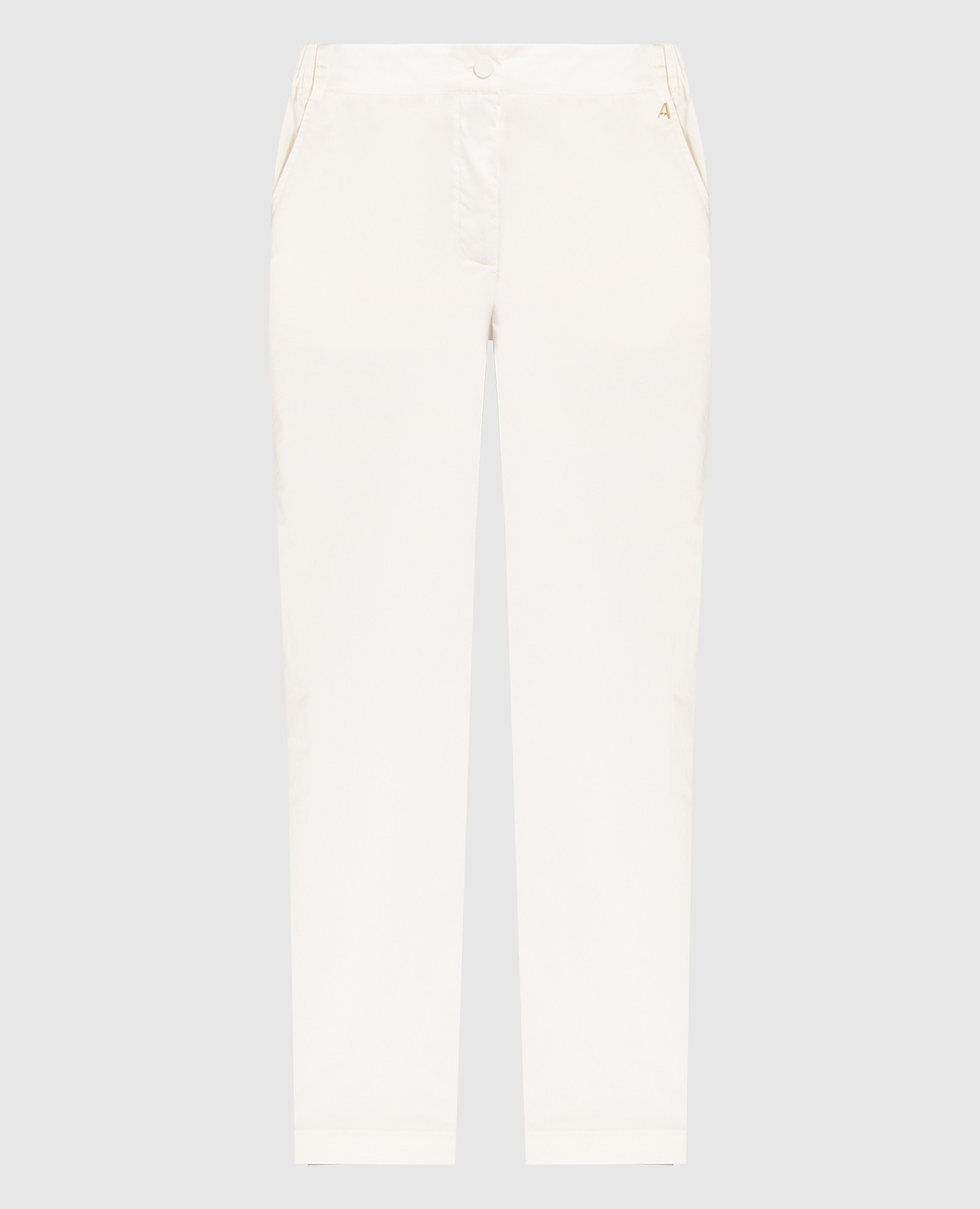 

Beige pants with a logo Twinset Actitude