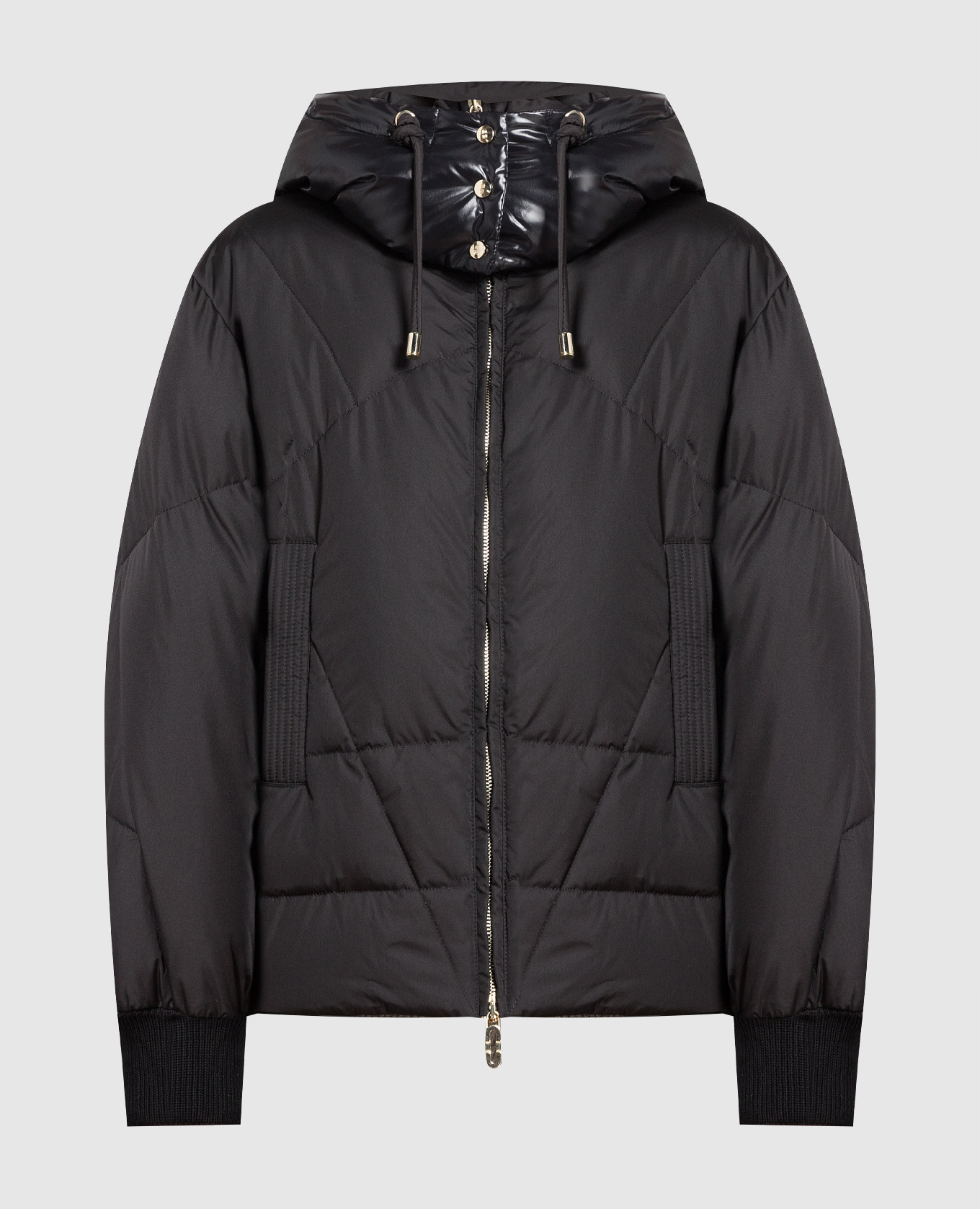 

Black down jacket with logo Stilnology