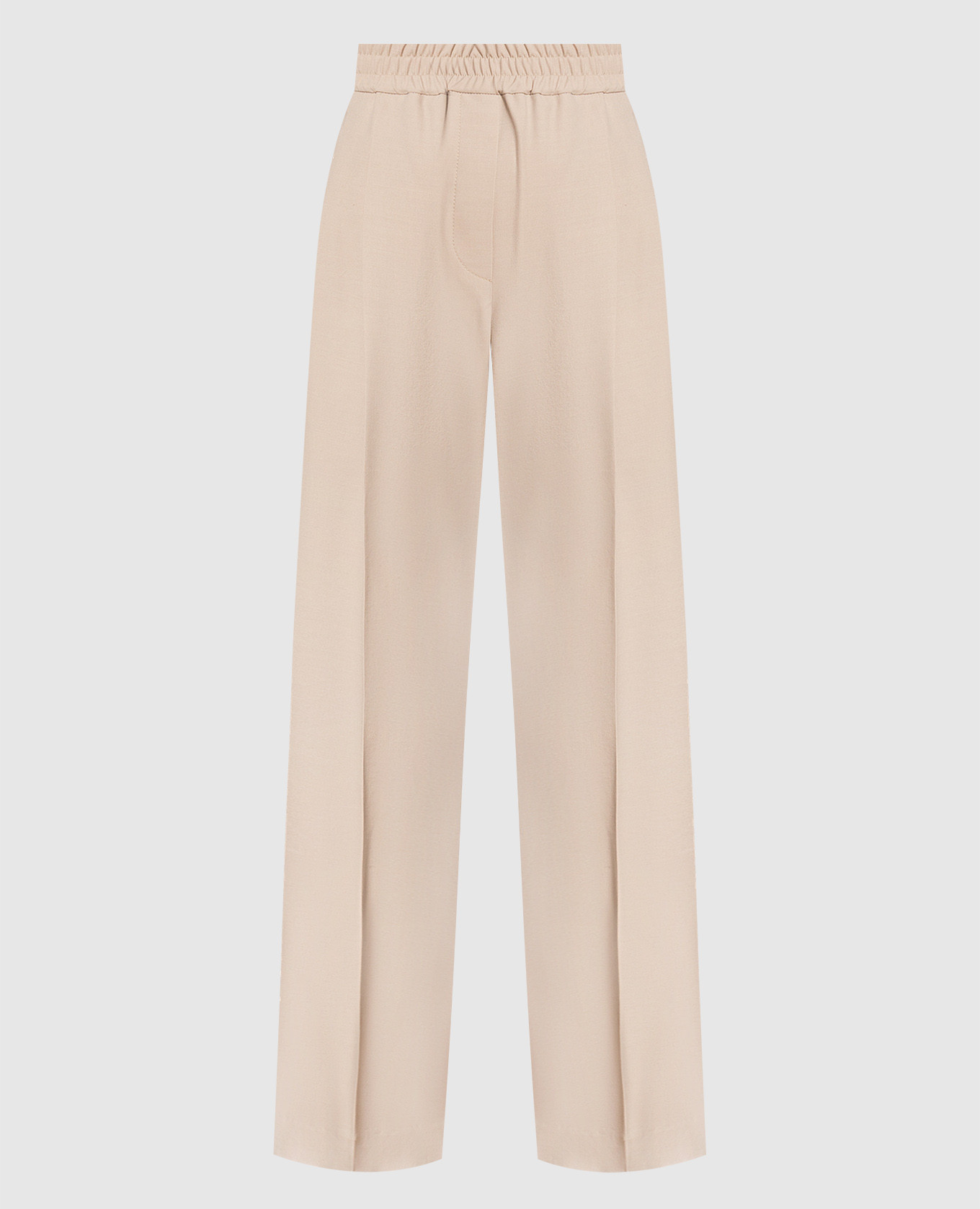 

Loose fit beige wool trousers Brunello Cucinelli
