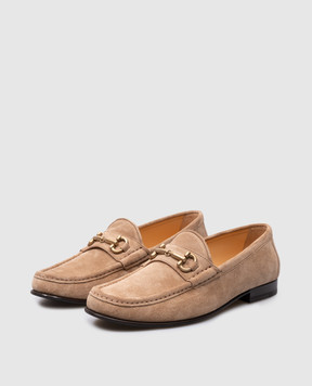 Brunello Cucinelli Beige suede loafers MZUPEAV797