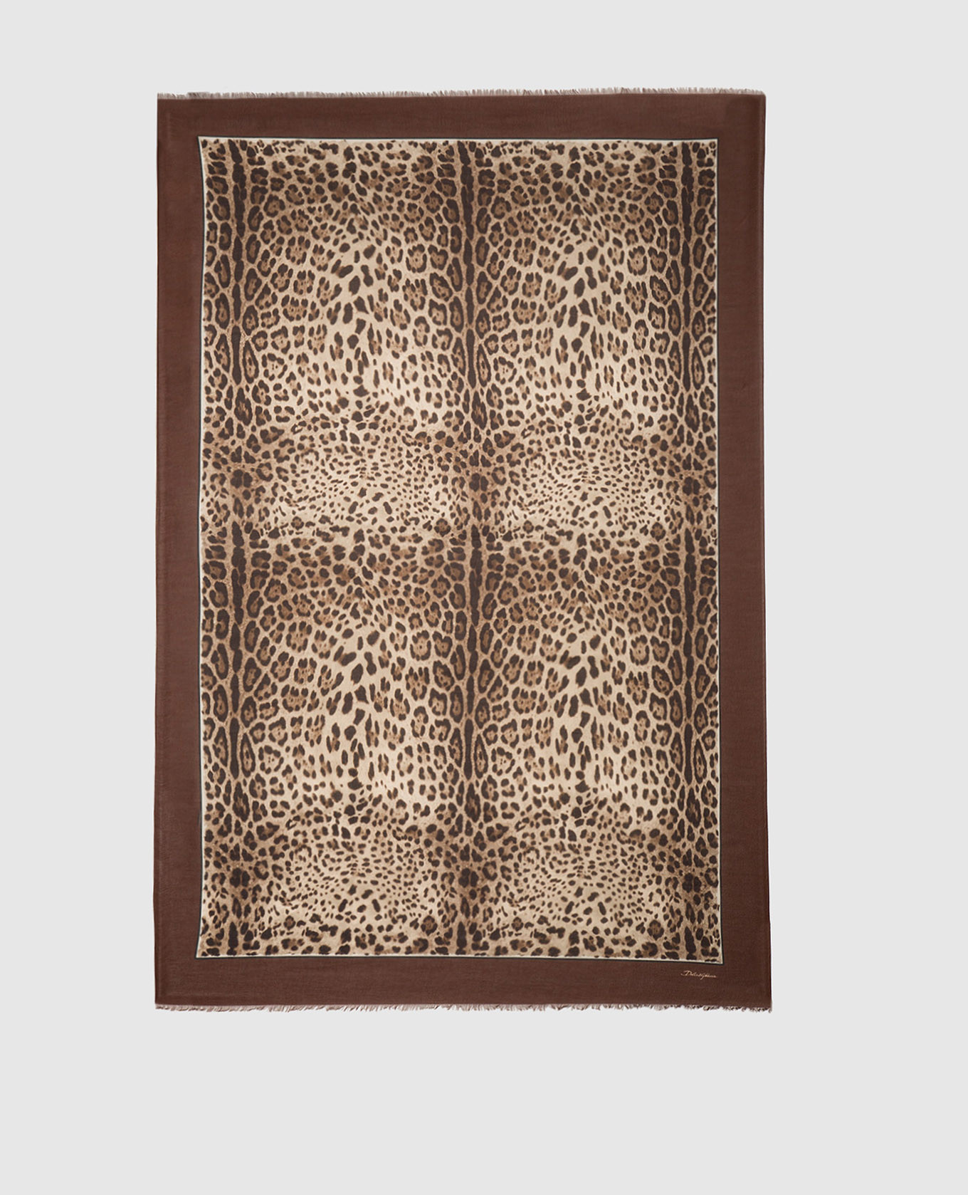 

Brown stole in an animalistic print Dolce&Gabbana