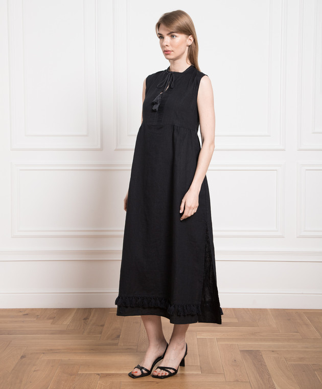 Max & Co - Black linen dress MANUELA - shop with Luxembourg delivery at  Symbol