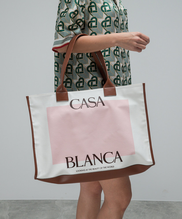 【CASABLANCA】 Casa Canvas Tote Bag 関税/送料込 CASABLANCA】 Casa Canvas Tote Bag 関税/送料込 (Casablanca