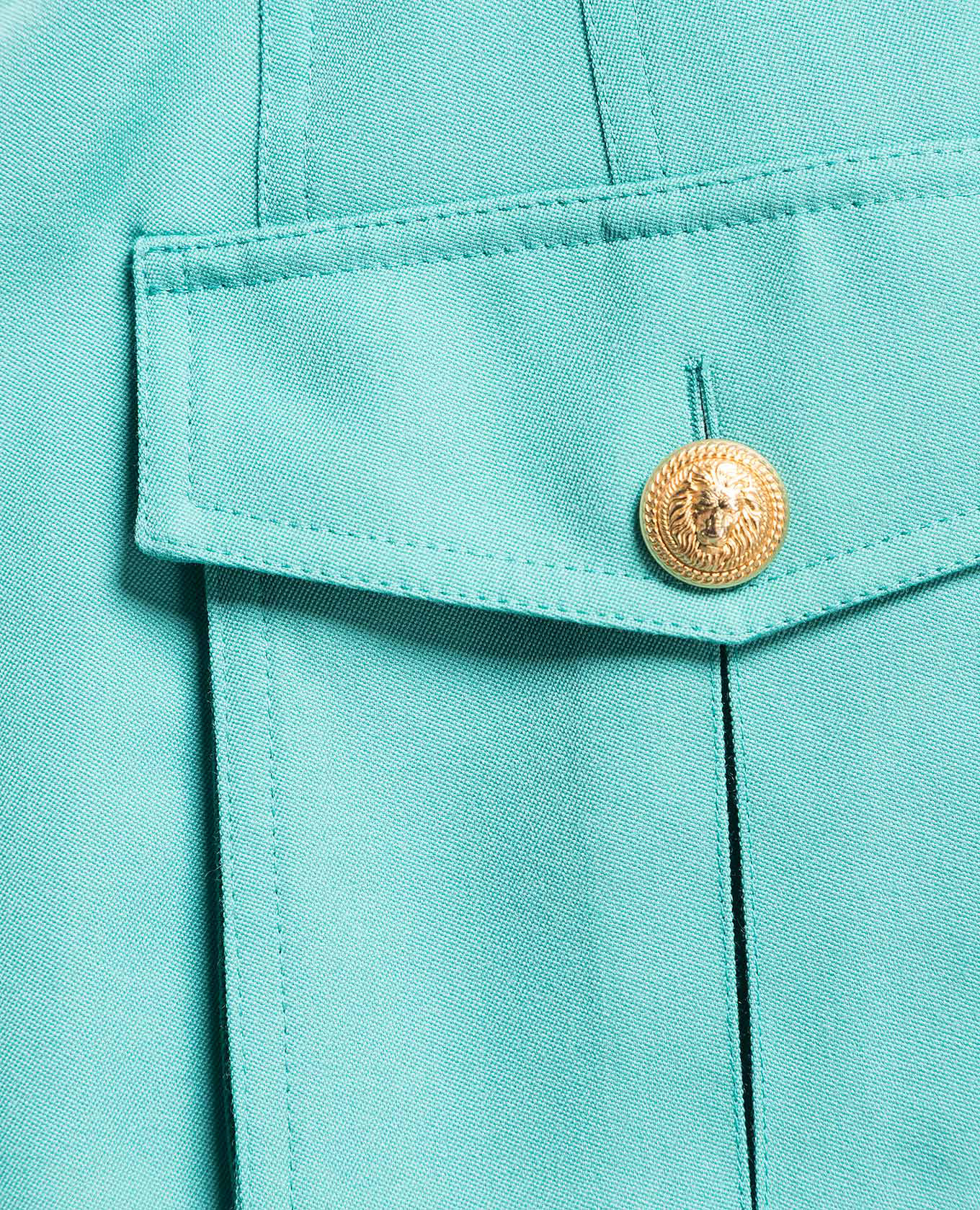 

Green wool shorts Balmain