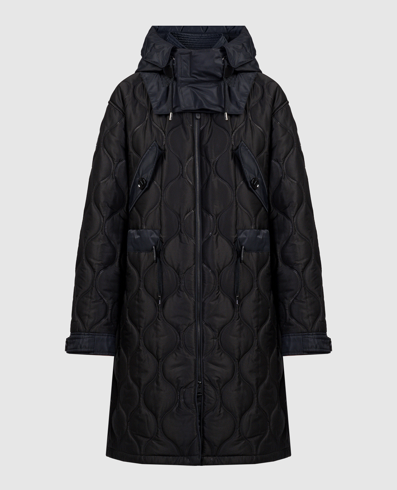 Kula black quilted coat mackage