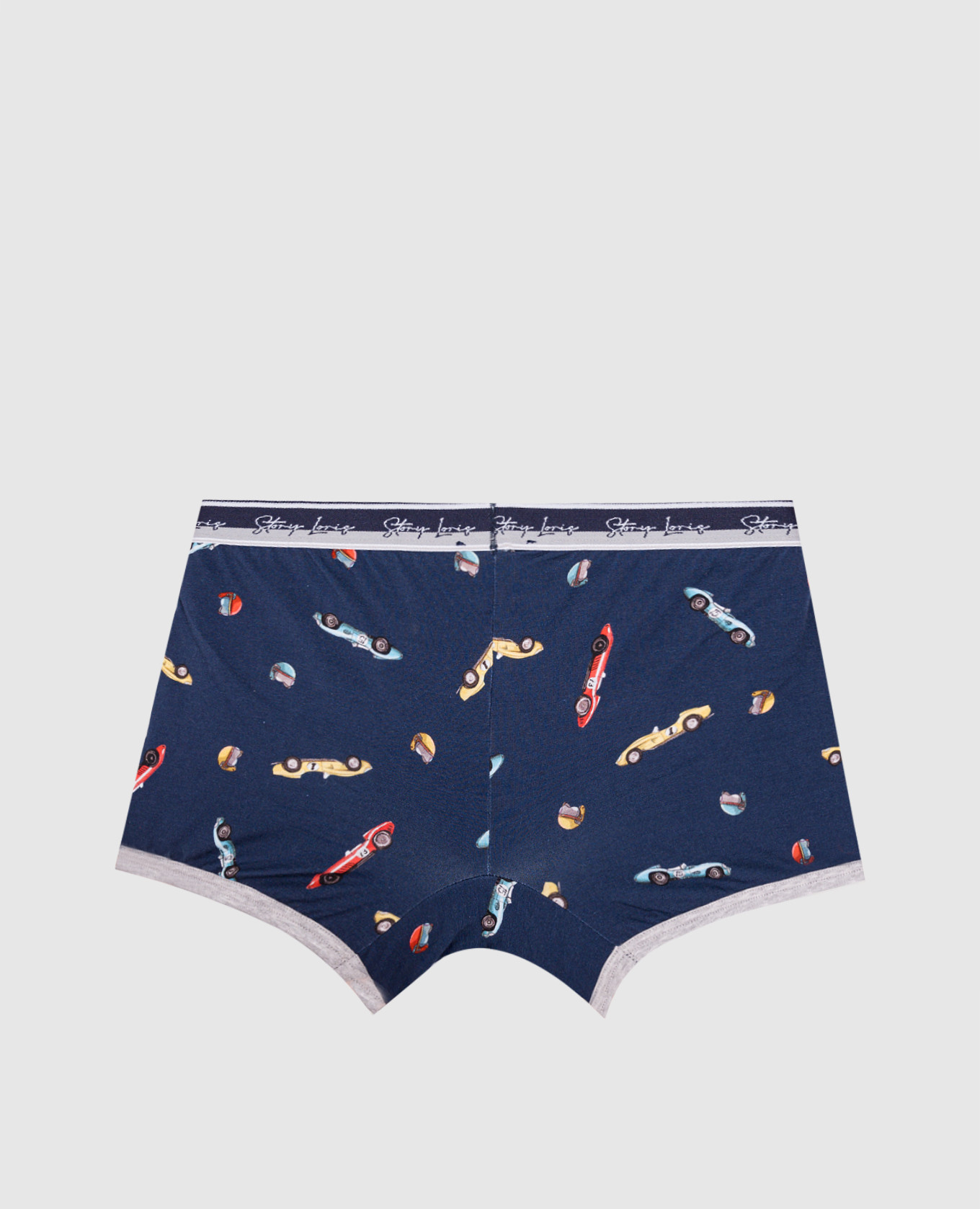 

Children's blue boxer briefs in a print Story Loris