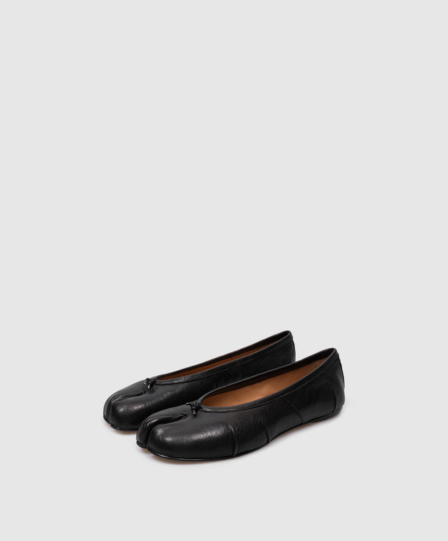 Maison Margiela Tabi black leather ballet flats S58WZ0127P6378 buy with Czech Republic delivery at Symbol