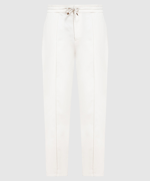 Brunello Cucinelli - White pants MP52DS2090 - shop with European