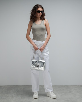 AGOLDE White jeans with an asymmetric cut Criss Cross A097B1183