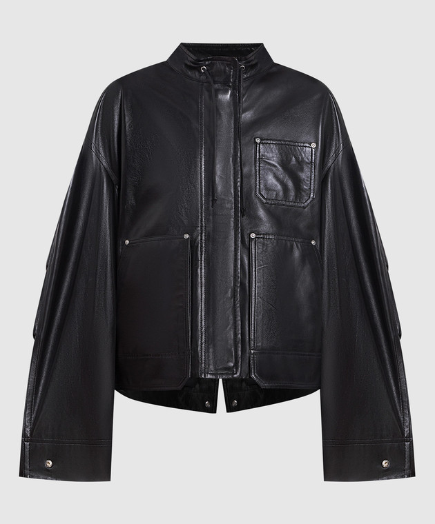 Helmut Lang - Black leather jacket N05HW105 - shop with Croatia