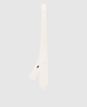 Stefano Ricci Children's light beige silk tie YCRM1600SETA