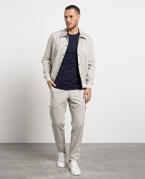 ISAIA Blue T-shirt MCI154JP001