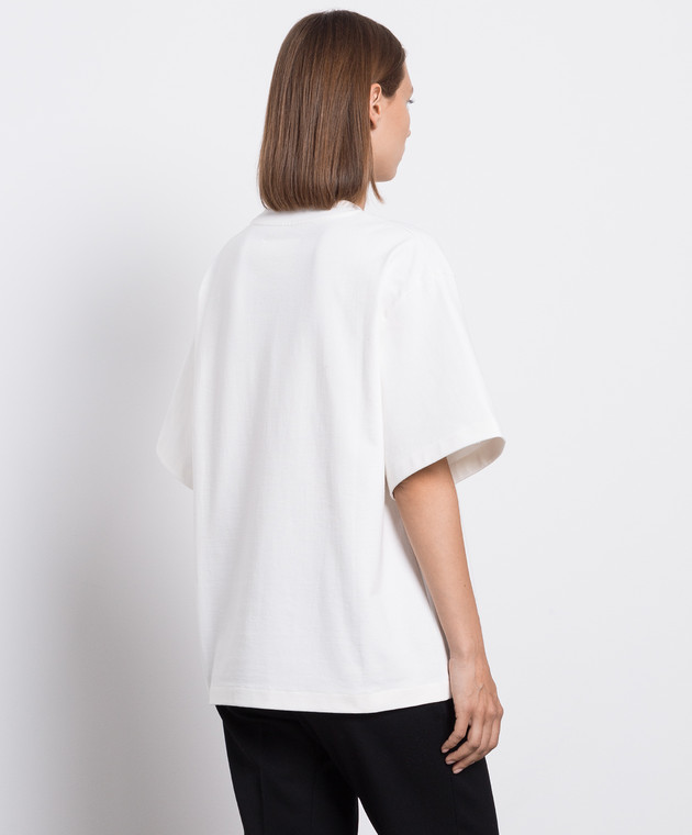 Jil Sander - White t-shirt with contrasting logo print