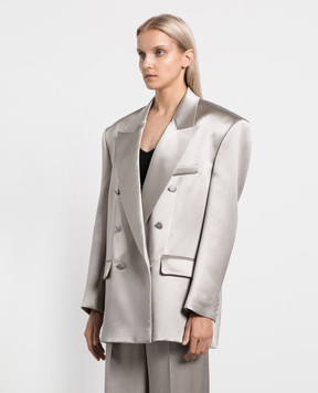 Magda Butrym Gray double-breasted jacket BLAZER01129723