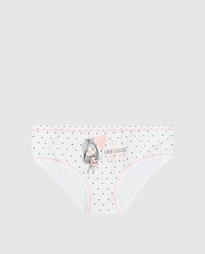 RiminiVeste Children's white panties with a print 391