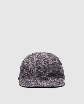 Borsalino Blue double-sided Lucio cap B95007RD0054X