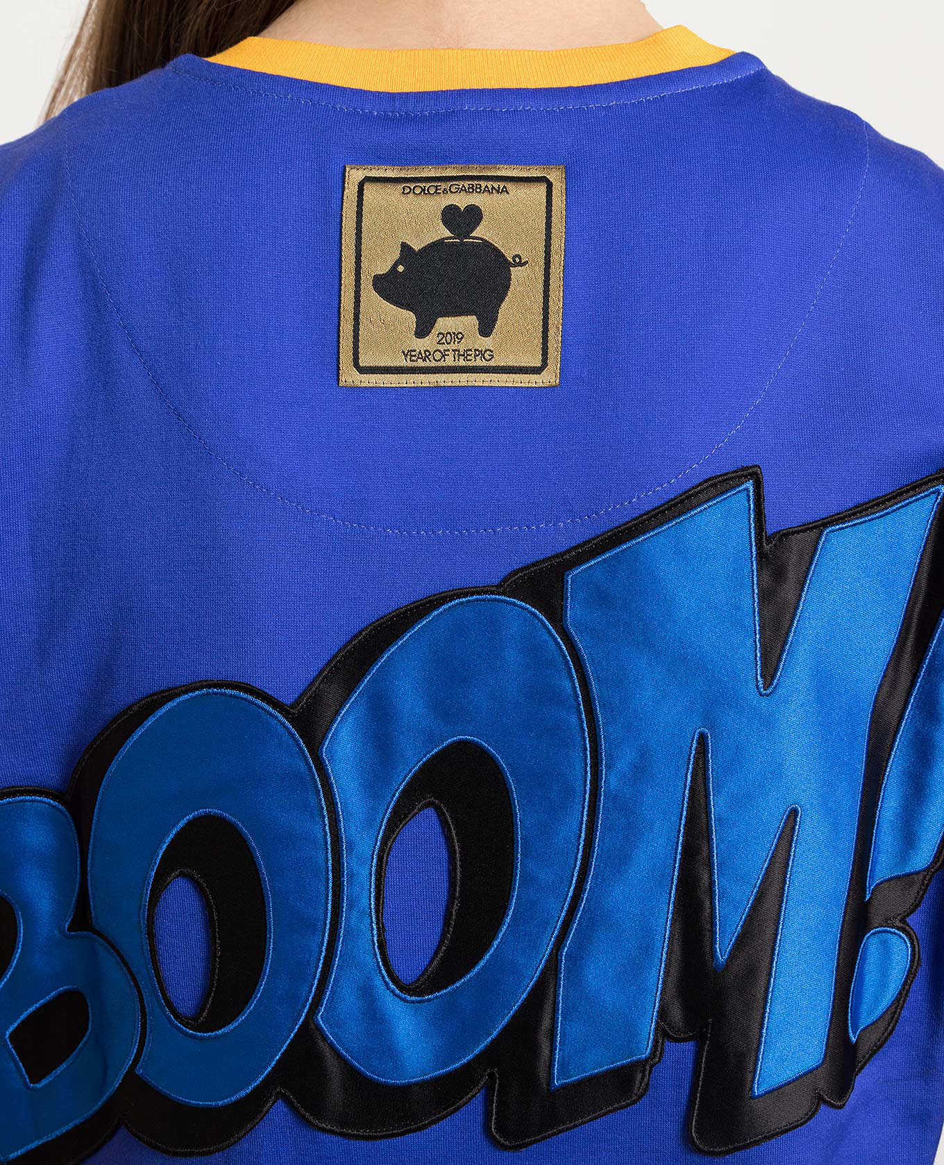 

Blue Pig Supergirl Print T-Shirt Dolce&Gabbana