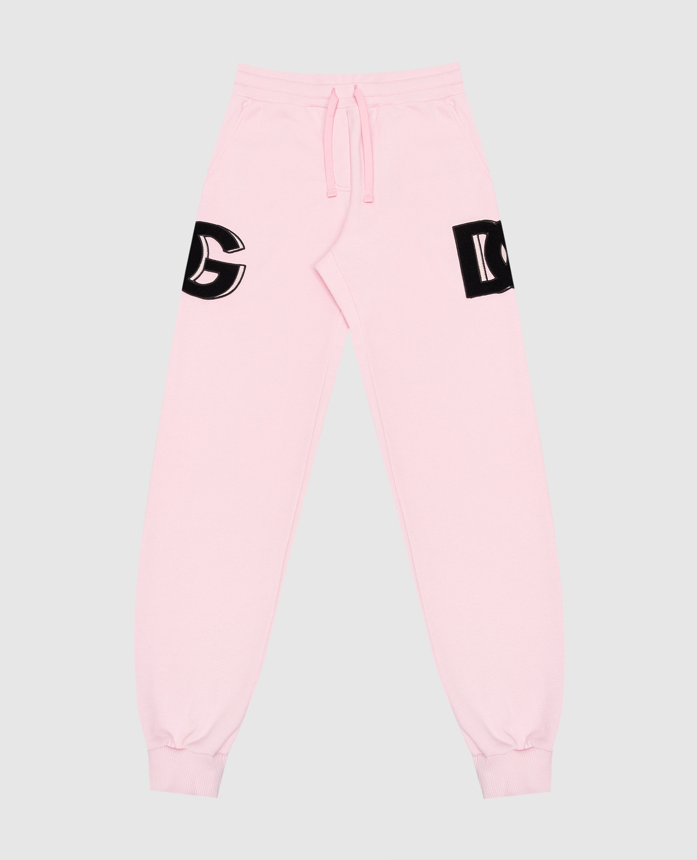 Children's pink logo joggers dolce&gabbana