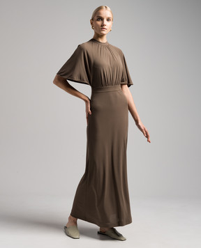 Toteme Khaki maxi dress 234WRTWDR018FB0022