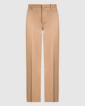 Off-White Brown cashmere pants OMCA214F22FAB006