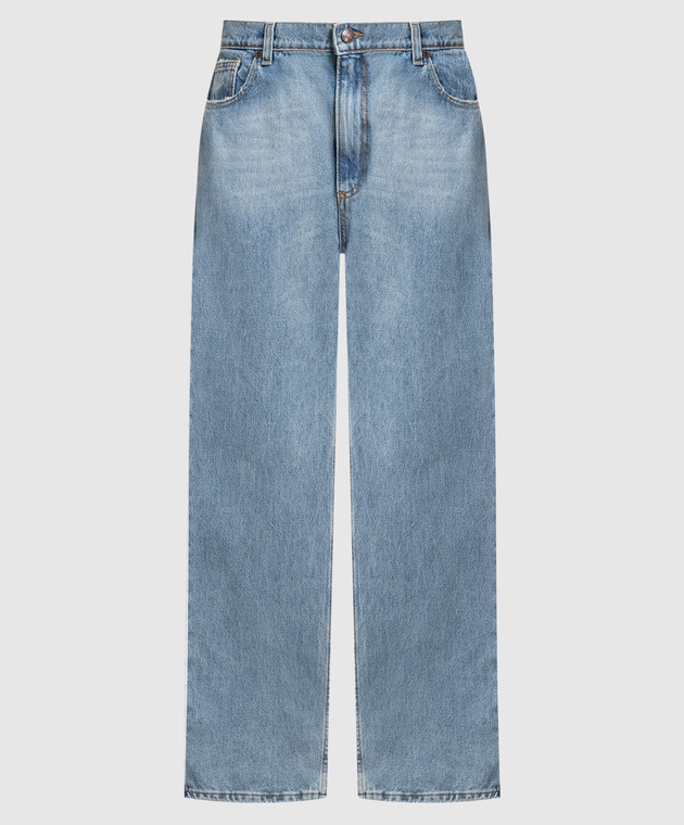 デニム・ジーパン MAGDA BUTRYM JEANS (181725 LIGHTBLUE) High-rise flared jeans in blue - Magda Butrym | Mytheresa