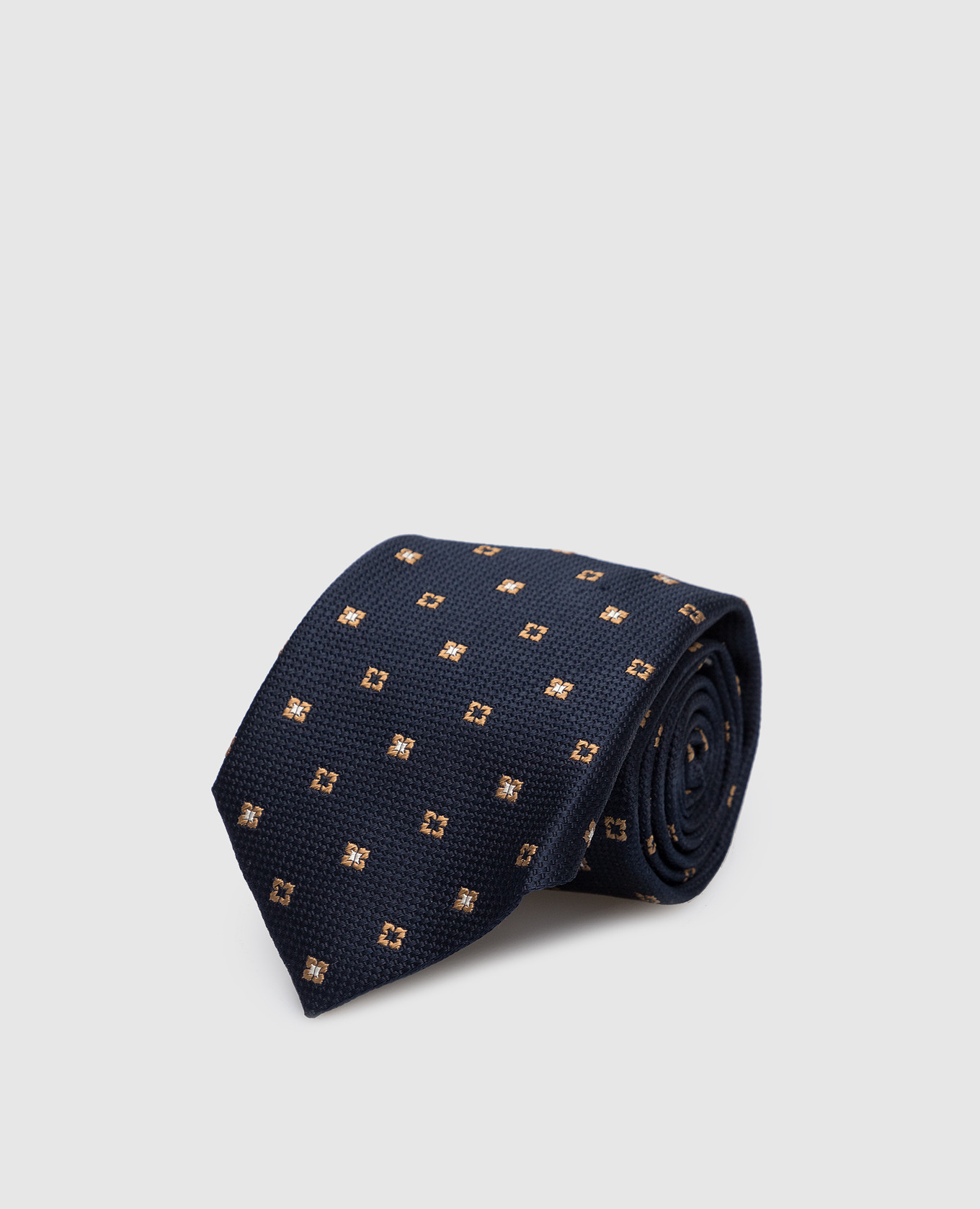 

Navy blue geometric silk tie Brunello Cucinelli