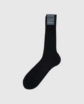 Bresciani Blue striped socks MC009UN0001XX
