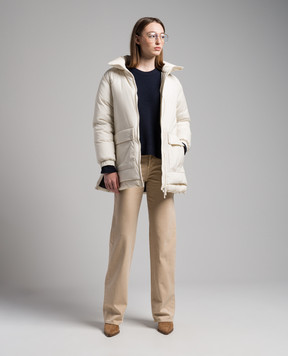 Woolrich White down jacket CFWWOU0886FRUT1148