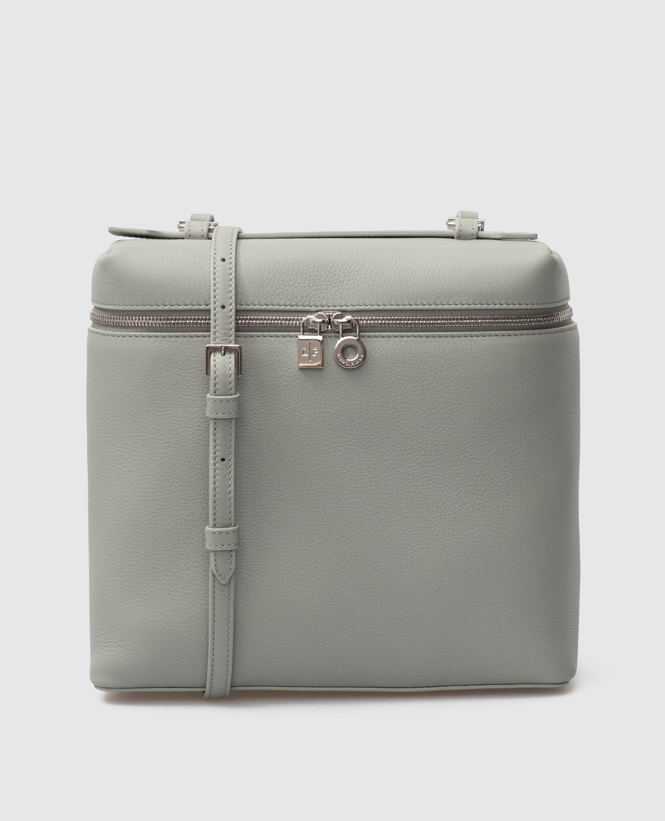 Loro Piana - Extra Pocket gray leather backpack FAM0893 - shop
