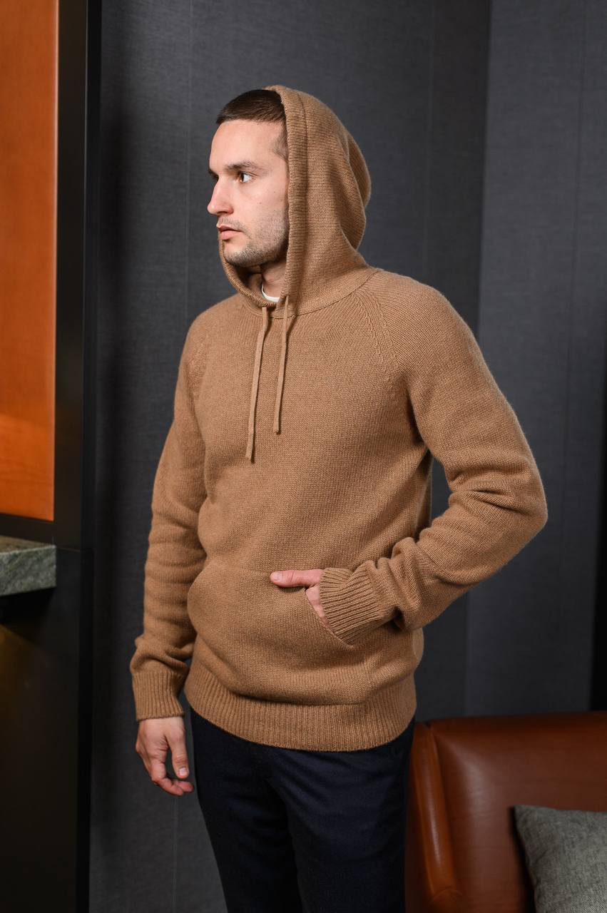 

Brown cashmere hoodie Cashmere&Whiskey