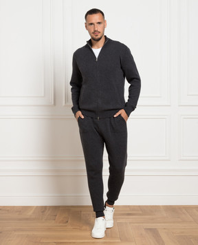 Cashmere&Whiskey Gray cashmere sweatpants MU8641307341PF
