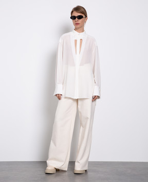 Givenchy Silk white blouse BW60WX12EH