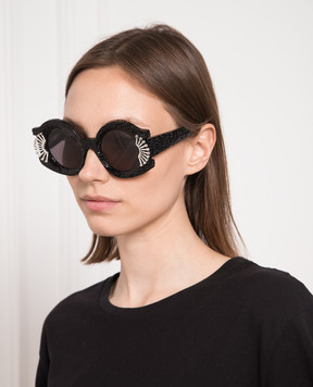 Kuboraum Black sunglasses R4 KRS0R4BM00LTED2Y