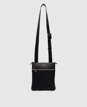 Serapian Black leather bag with logo SRCCHMML679423Y001