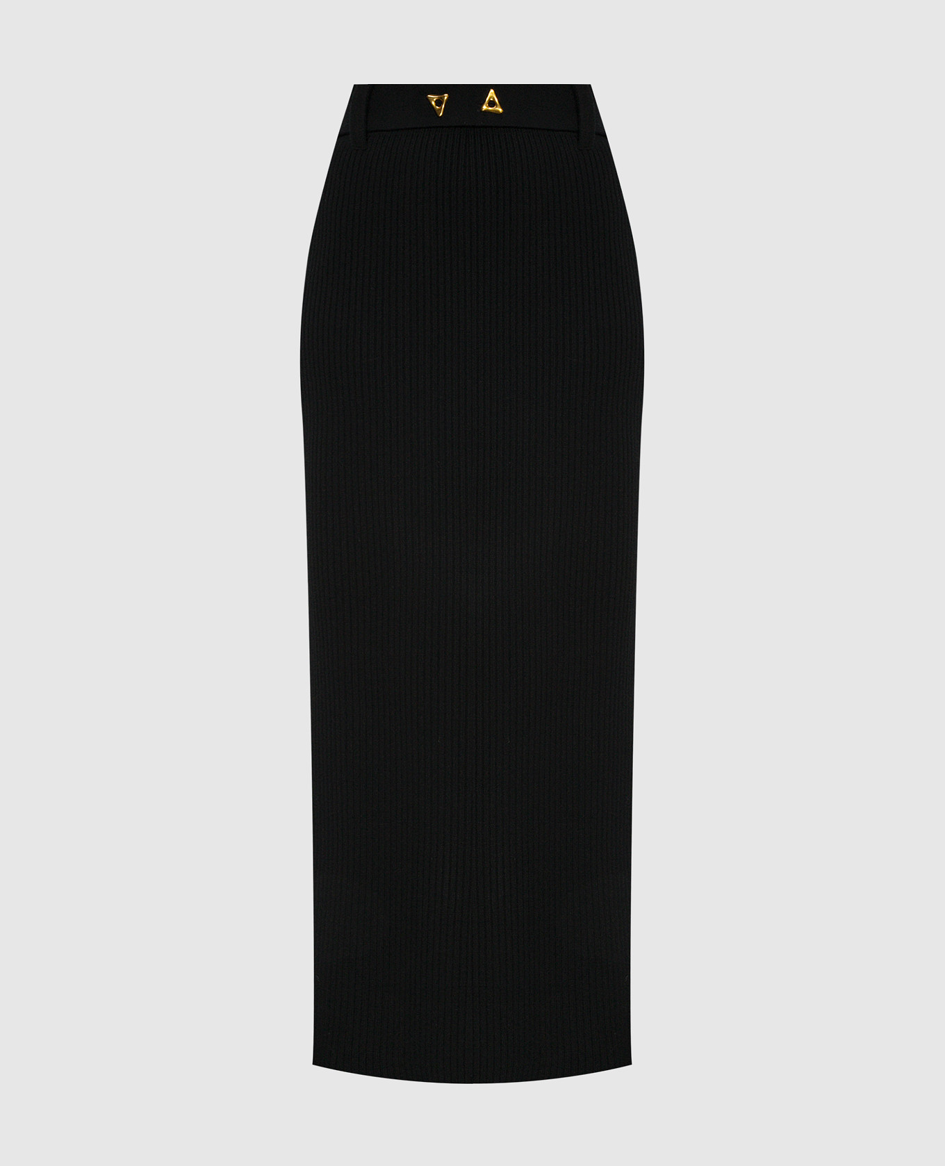 

Black Forum ribbed maxi skirt AERON