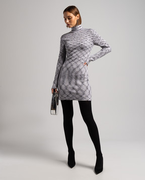 Missoni White striped dress with sequins DS23WG4OBK030L
