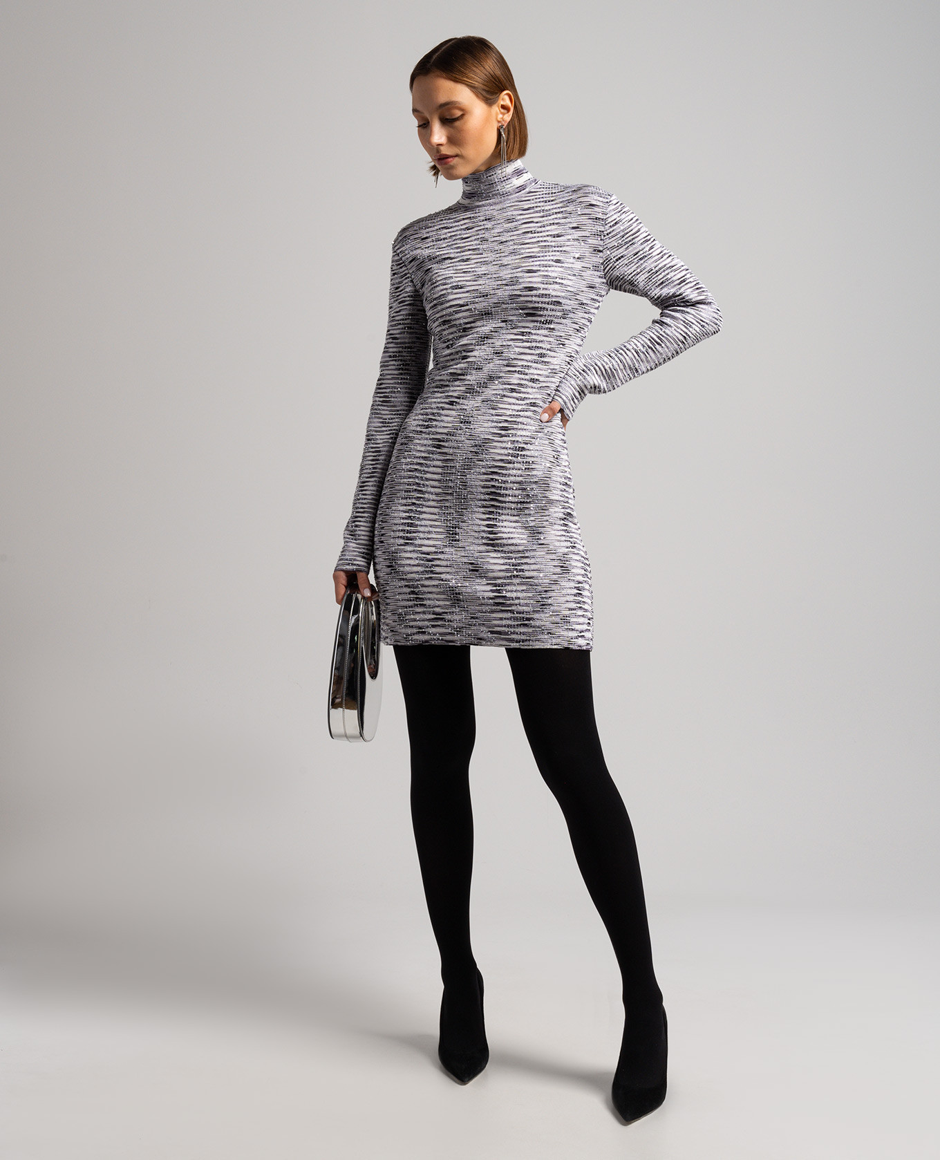 White striped dress with sequins Missoni 2