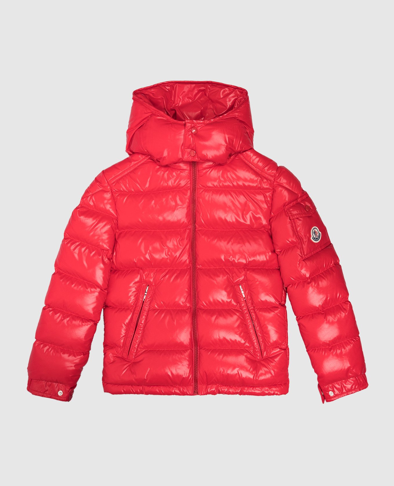 Moncler ENFANT Doudoune enfant Maya rouge avec logo 1A125206895046 acheter en ligne chez Symbol