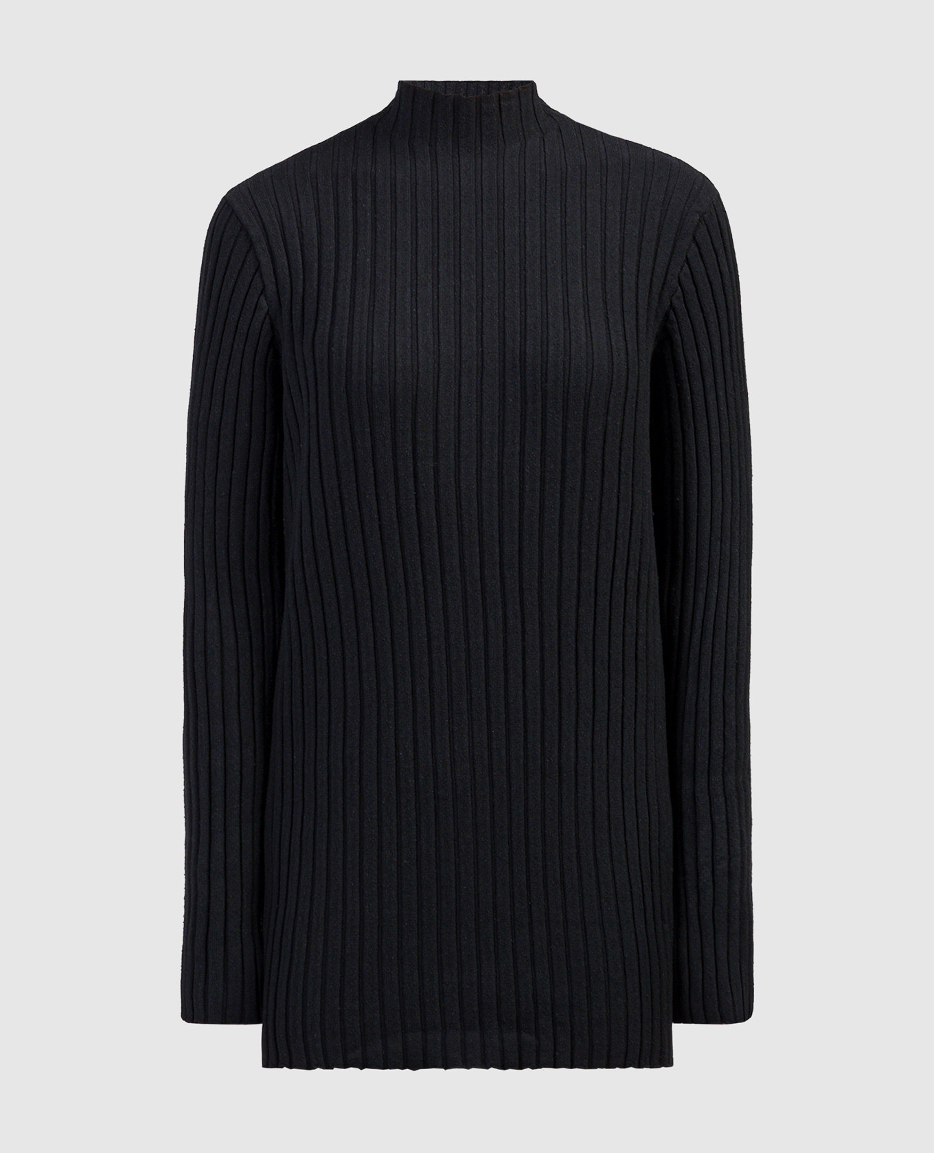 Black Deidree ribbed silk turtleneck The Row