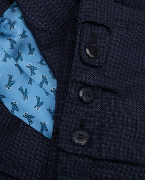 Stefano Ricci Children's blue suit made of wool Y1SF371900HC3241