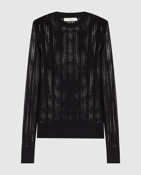CO Black openwork jumper made of silk 7932TSY