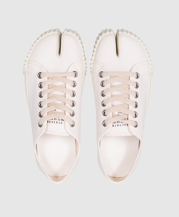スニーカー Maison Margiela SNEAKER (S38WS0185P4291 T1003) Maison Margiela - White Tabi sneakers with logo
