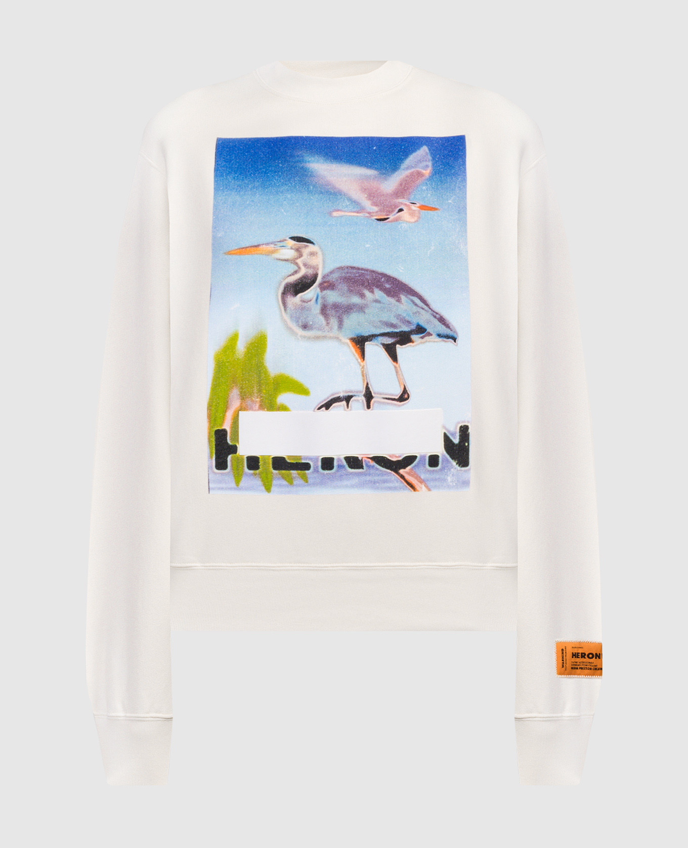 

Pink sweatshirt with branded print Heron Preston, Розовый