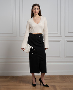 Lou Lou Studio White cashmere cropped sweater CHANTE CHANTE